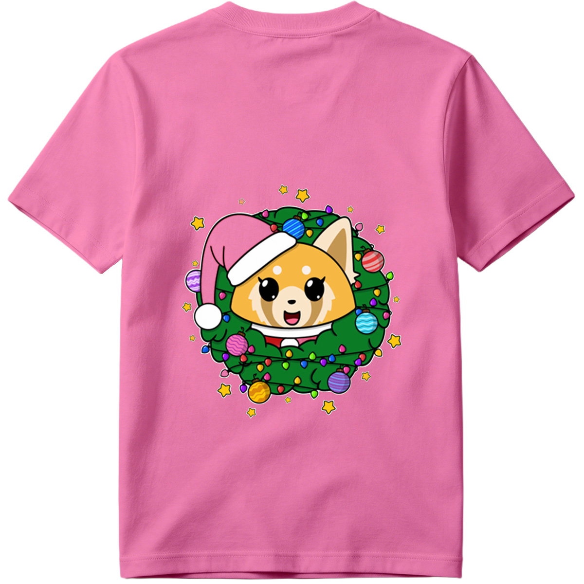 Chibi Dog in Christmas Wreath - Tee