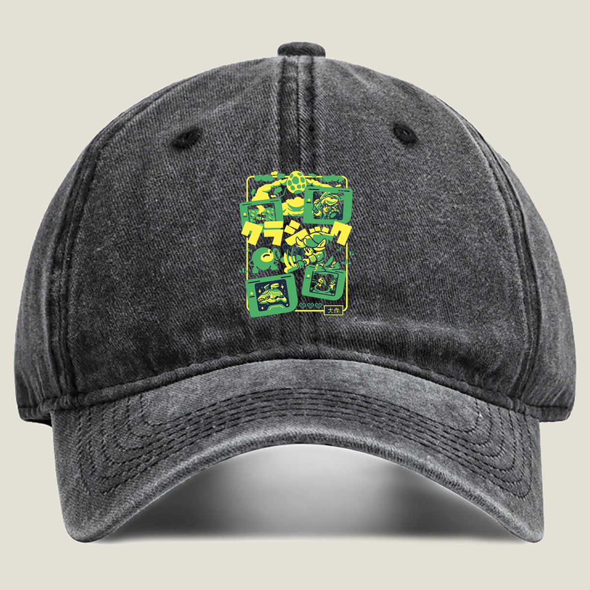 Yoshi's Island: Yoshi, Kamek, and Egg Adventure - Washed Denim - Baseball Cap