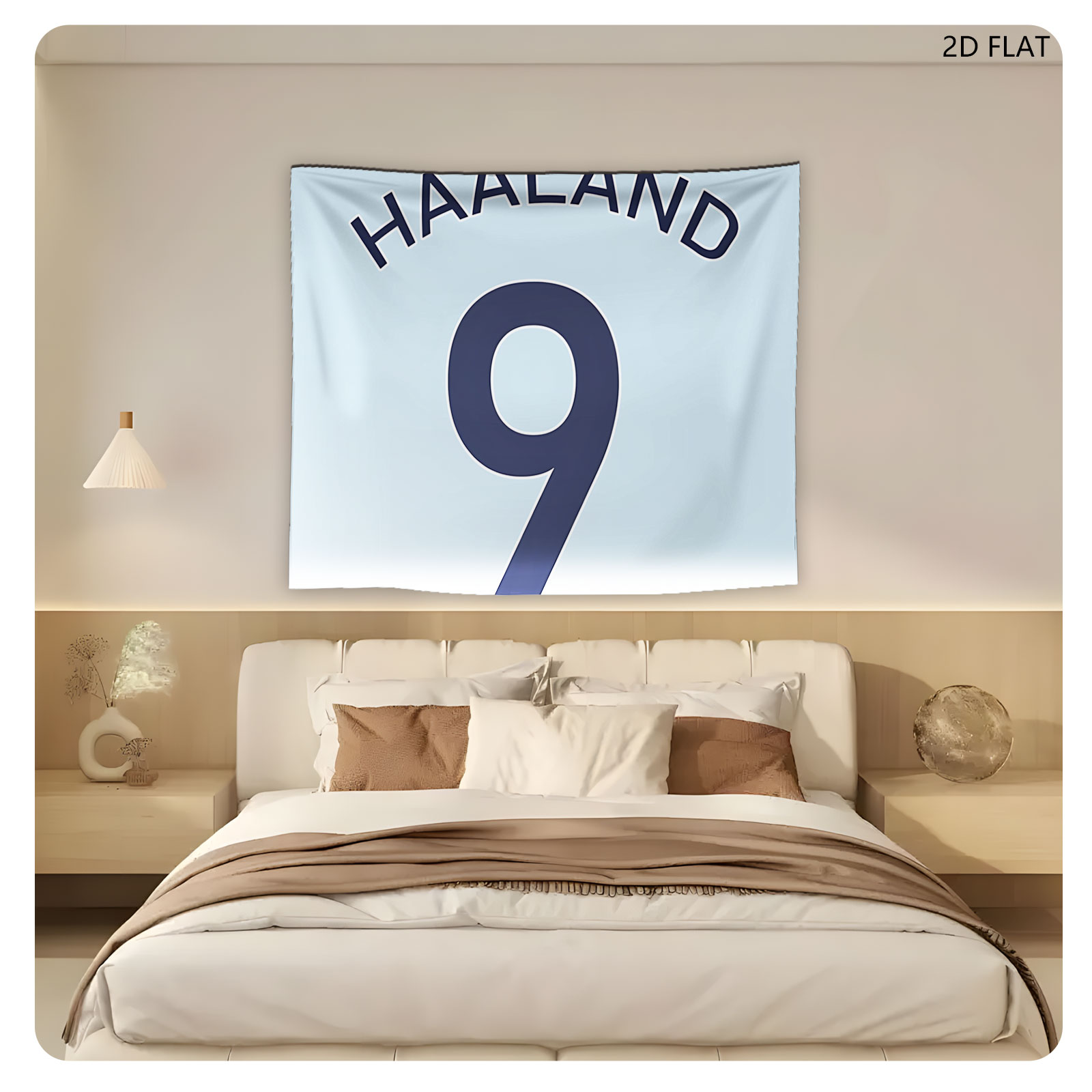 Haaland 9 - Manchester City Football Jersey - Tapestry