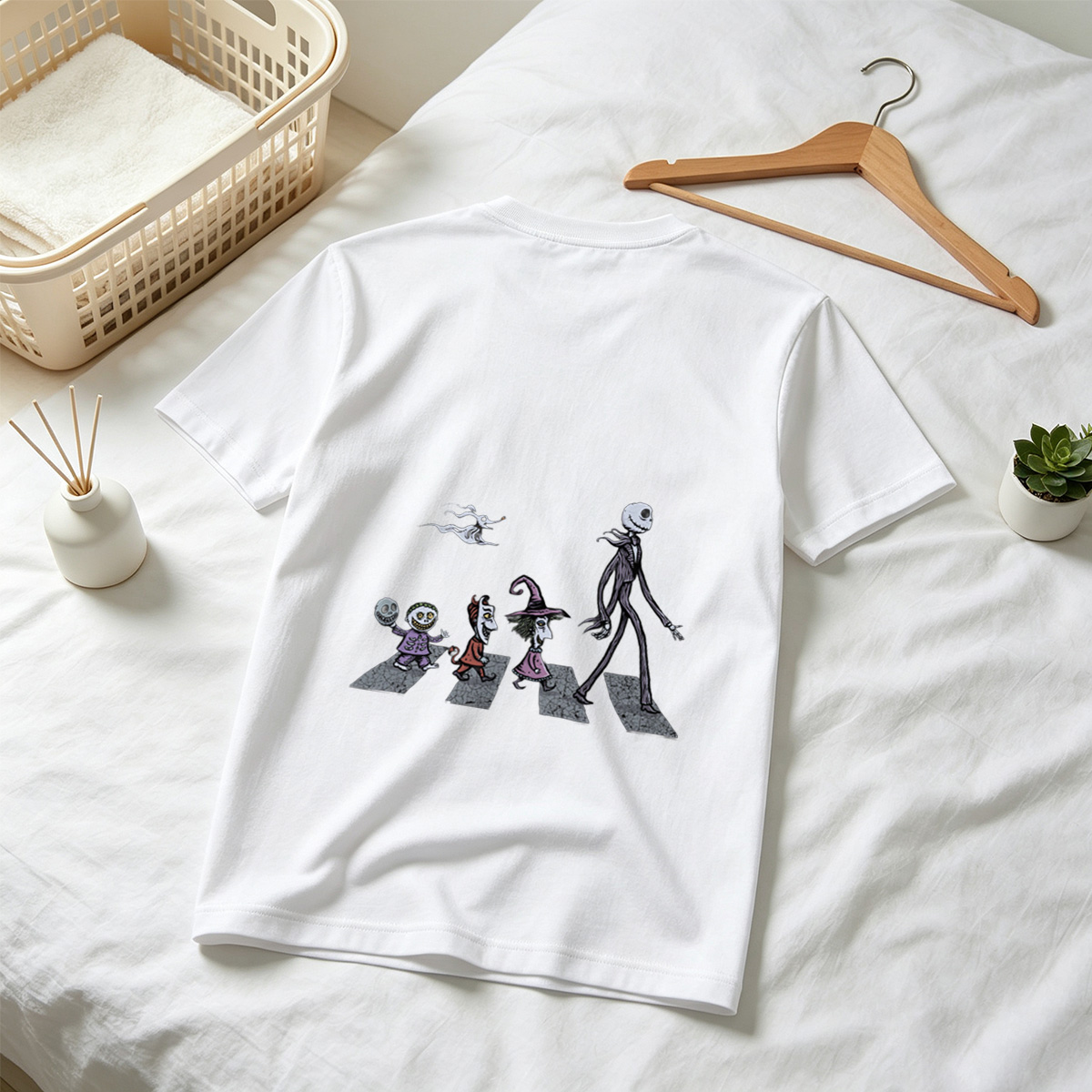 The Nightmares: Jack Skellington, Sally, Zero, and Friends Crossing the Street - Tee