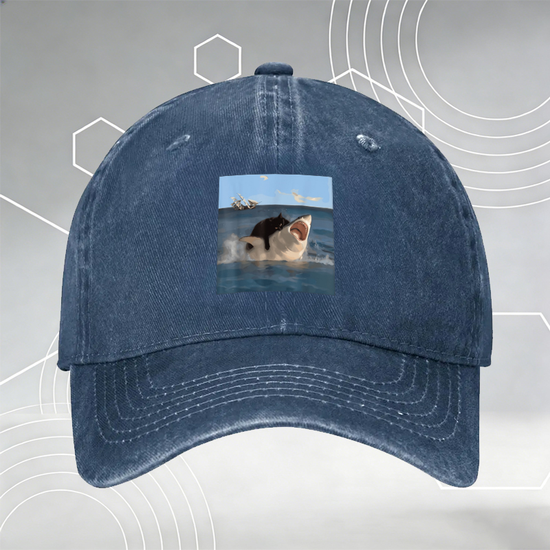New Baseball Cap with Blue Bandana Print Pattern and White Floral Design, Unisex Adjustable Hat for Outdoor Activities, Casual Streetwear, Perfect for Youth and Adults