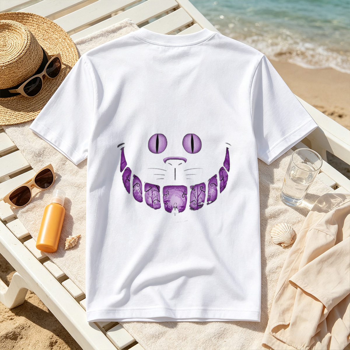 Alice in Wonderland: Cheshire Cat's Enchanted Smile - Tee
