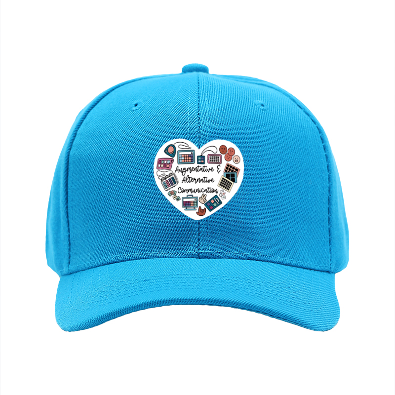 1pc New Baseball Cap with Augmentative & Alternative Communication Print Unisex Adjustable Hat for Daily Wear and Outdoor Activities Adults and Teens