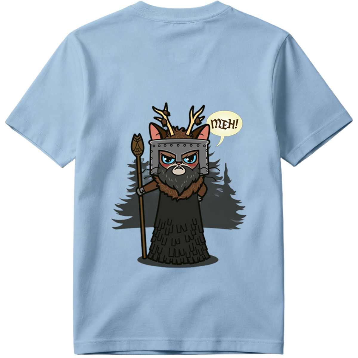 Cat Warrior with Antlers and Spear: 