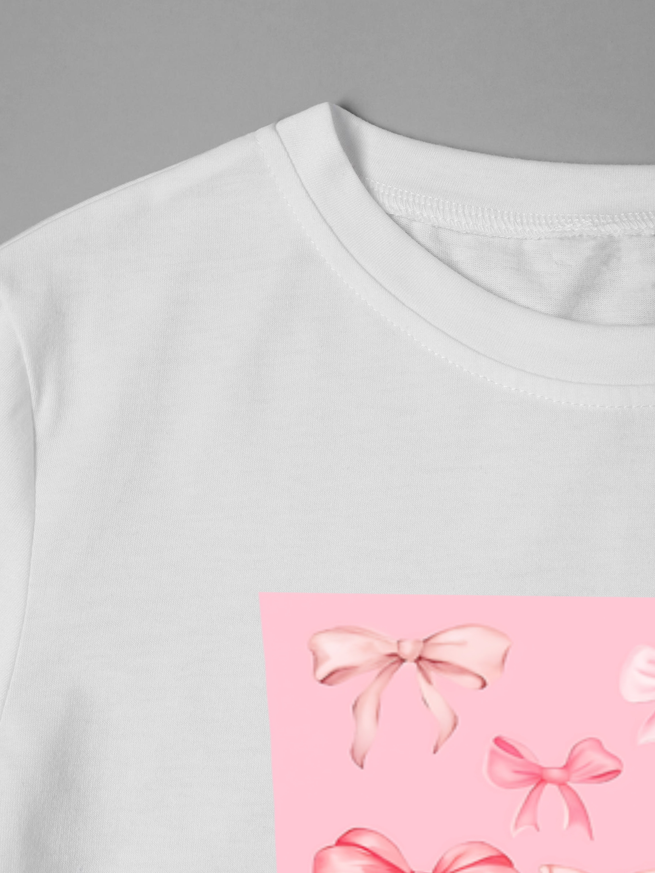 Men's Bow Print T-Shirt with Pink Ribbon Pattern Casual Round Neck Summer Lightweight Breathable Short Sleeve T-Shirt for Everyday Wear, Outdoor Activities, and Leisure Time - Perfect for Young Adults and Trendy Fashion Lovers