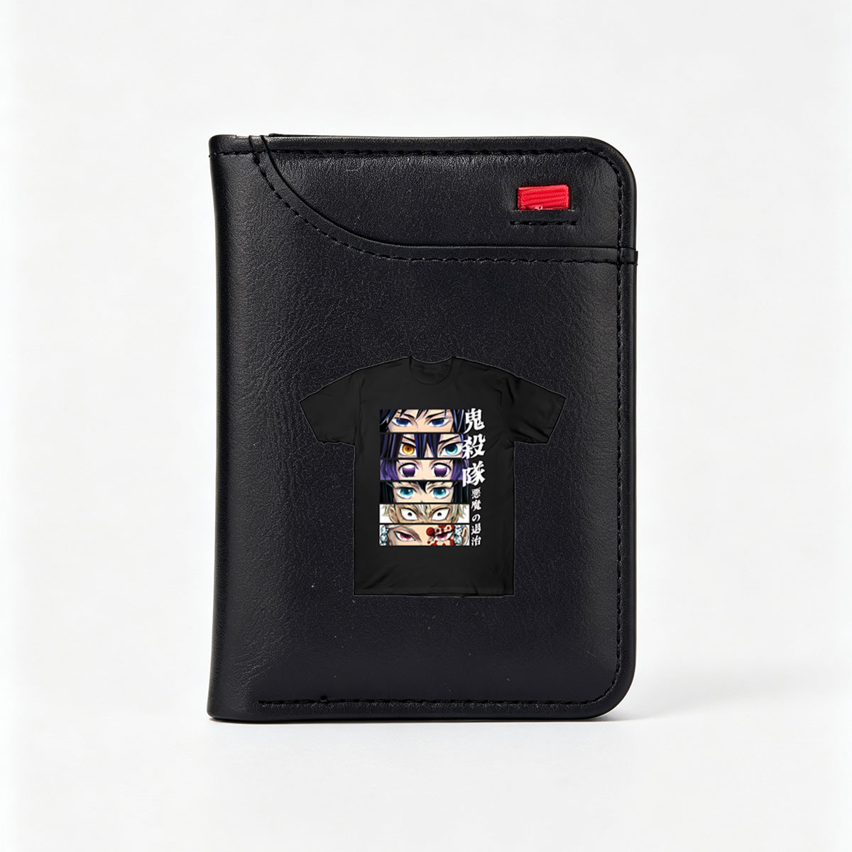 Demon Slayer: Kimetsu no Yaiba Characters Eyes Design T-Shirt - Vertical Style Wallet