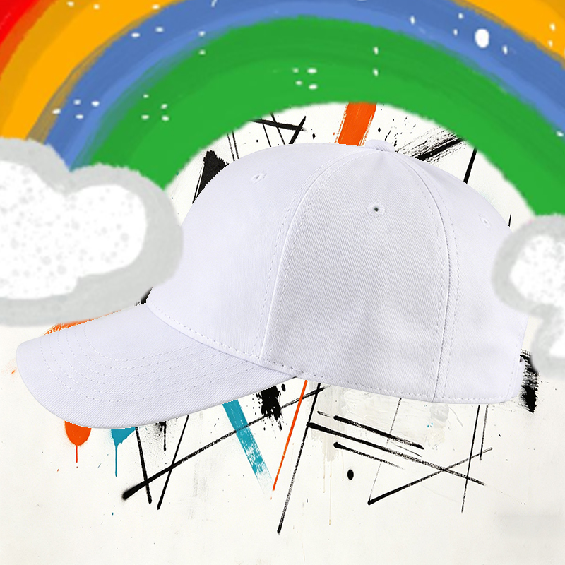 Unisex Classic Baseball Cap with Rainbow and Sun Print - Perfect for Outdoor Activities, Casual Wear, and Everyday Use - Ideal for Adults Seeking Fun and Vibrant Style