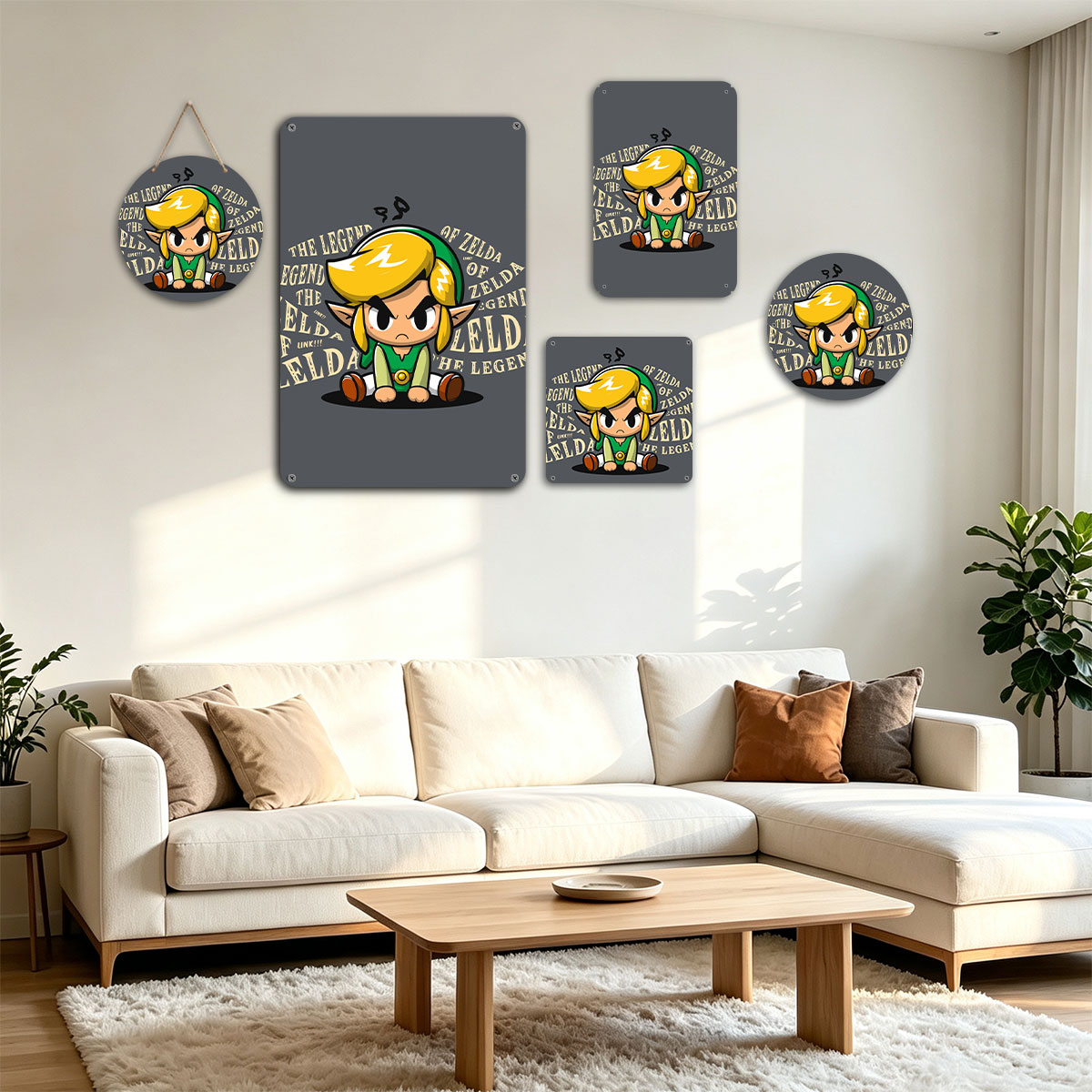Link from The Legend of Zelda, Chibi Style Character Design - painting