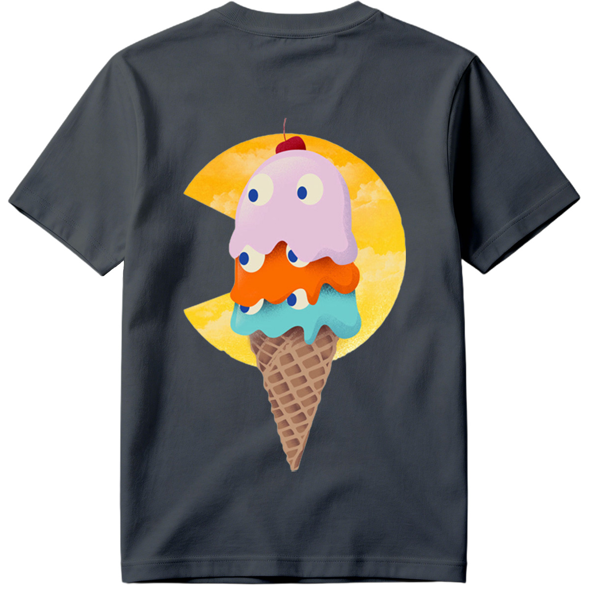 Pac-Man Ice Cream Cone - Tee