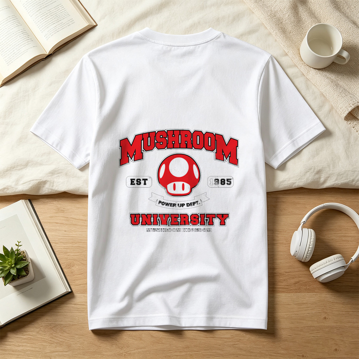 Mushroom University: Power Up Dept. - Mario Mushroom Kingdom - Tee