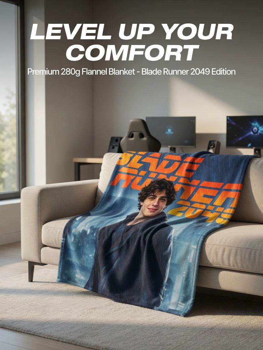 Custom Photo Face Flannel Blanket Personalized Soft Fleece Throw Ideal Warm Keepsake Gift for Bed Couch and Travel