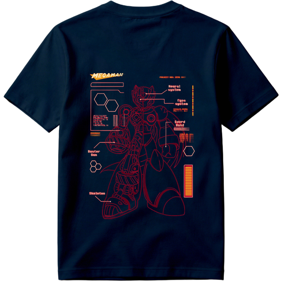 Megaman Zero: Project Zero 1593 Technical Blueprint - Tee