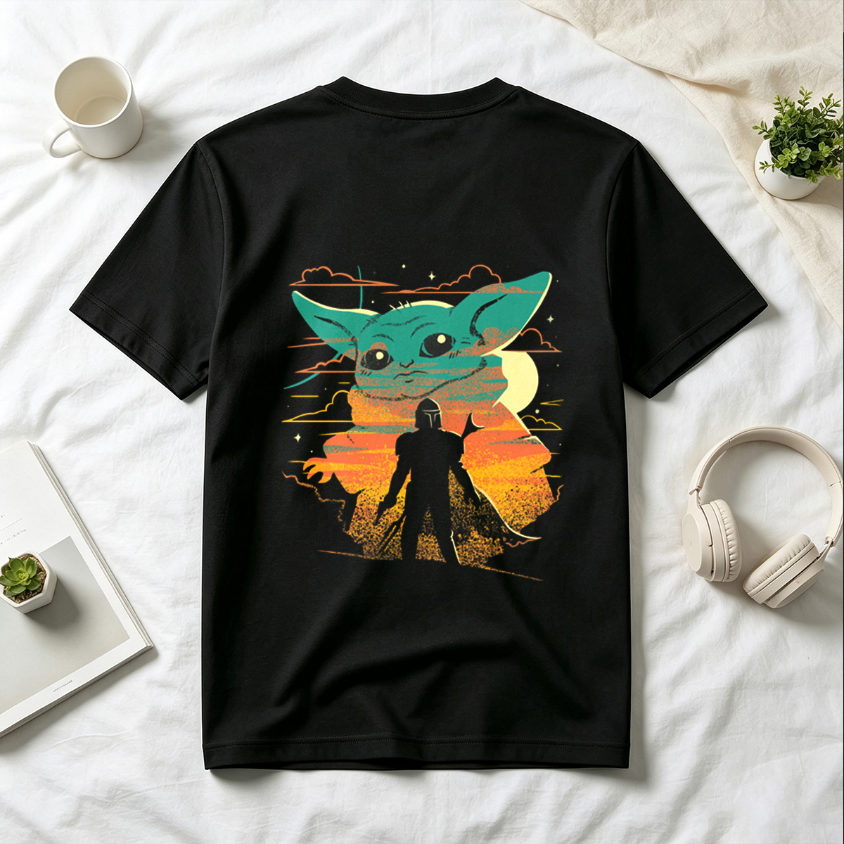 The Mandalorian and Grogu Sunset - Tee