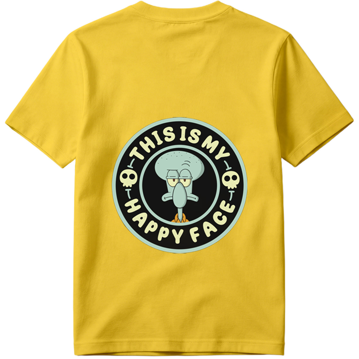 Squidward This Is My Happy Face - Tee
