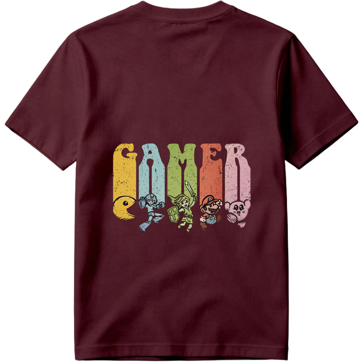 Gamer: Pac-Man, Mega Man, Zelda, Mario, Kirby - Tee