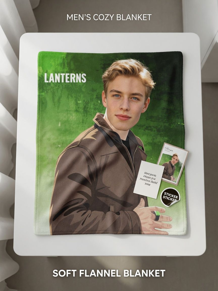 Personalized Custom Photo Face Flannel Blanket Ultra Soft Anti Pilling Throw for Bed Couch and Meaningful Keepsake Gift
