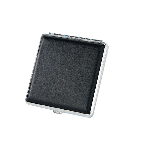 Tennessee warehouse, USA - Leather iron clip cigarette case