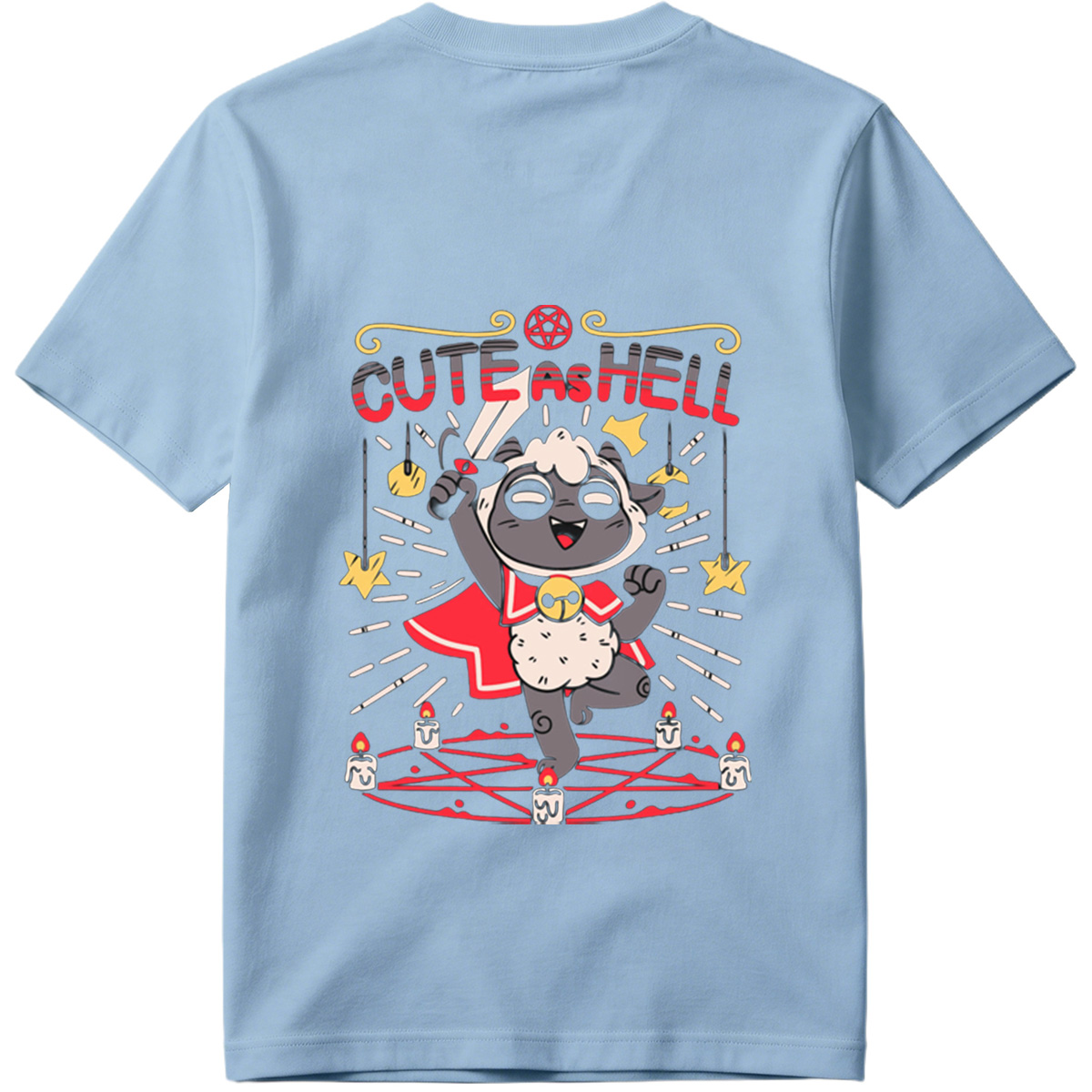 Cute as Hell: Devilish Sheep Character Design - Tee