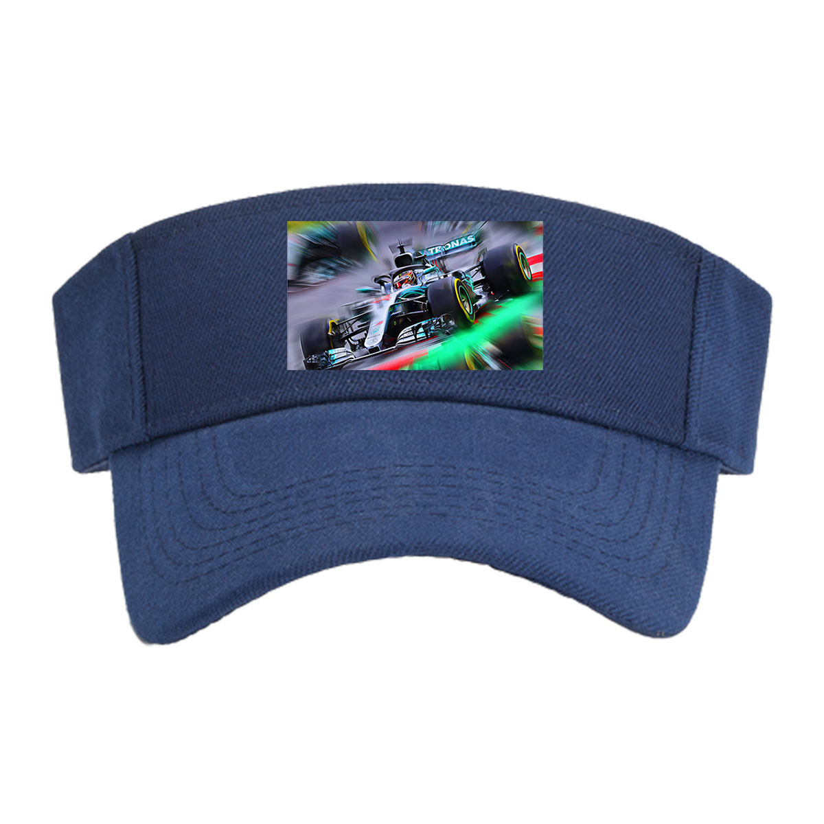 Mercedes-AMG Petronas F1 Car in High-Speed Action -  Visor cap
