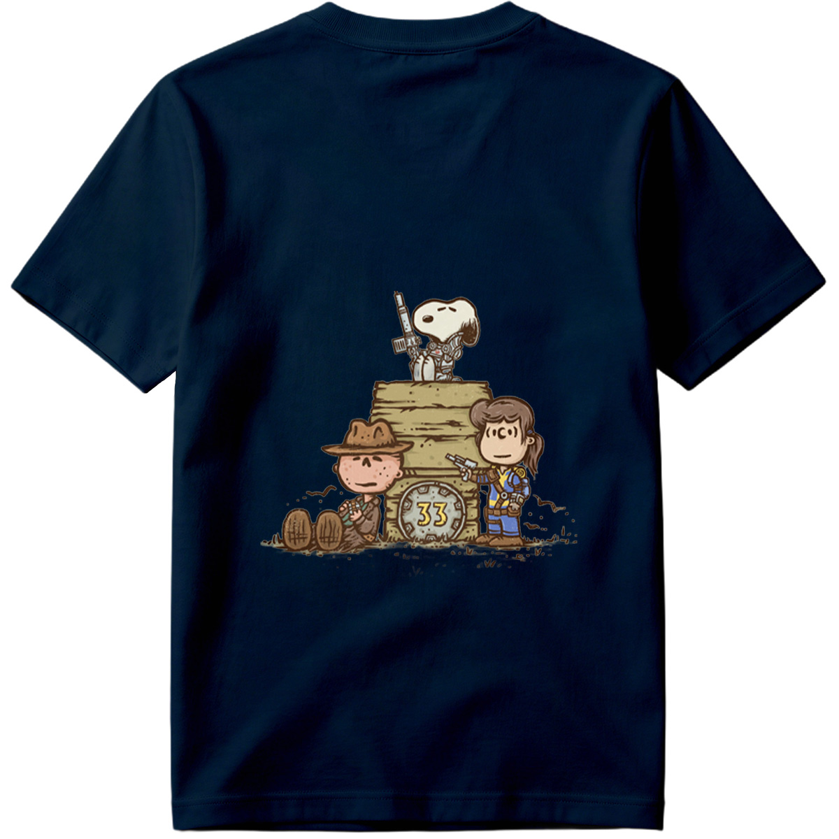 Snoopy, Charlie Brown, and Peppermint Patty in Fallout 33 - Tee