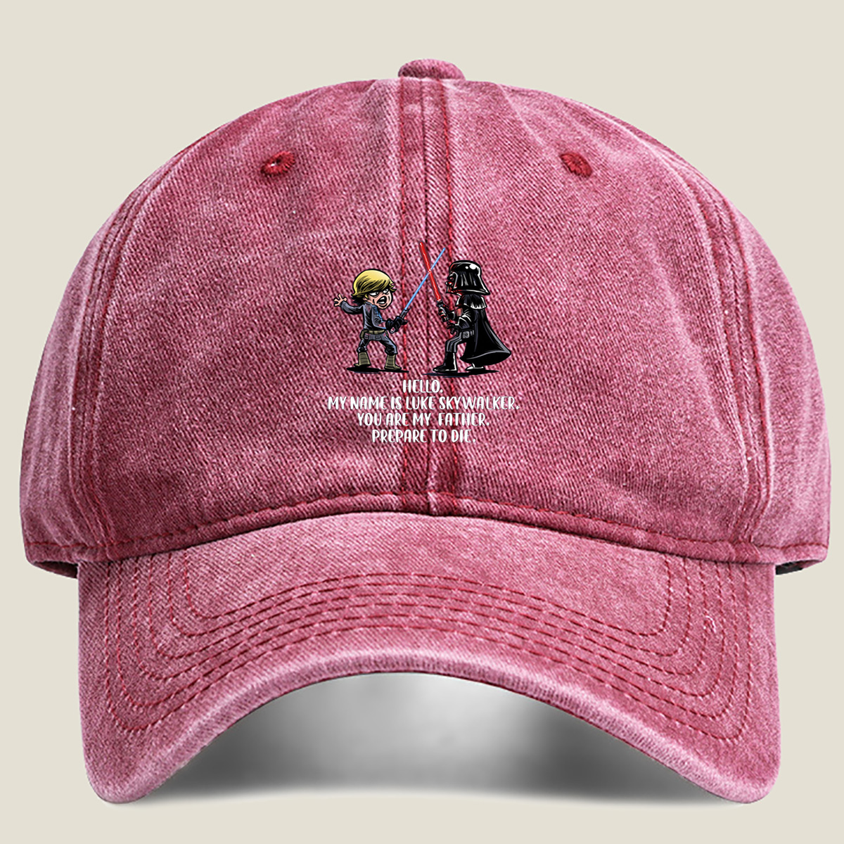 Star Wars: Luke Skywalker vs Darth Vader - Washed Denim - Baseball Cap