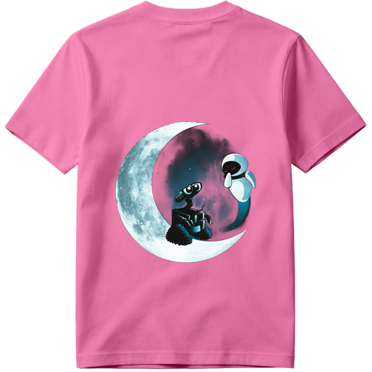WALL-E and EVE on the Moon - Tee