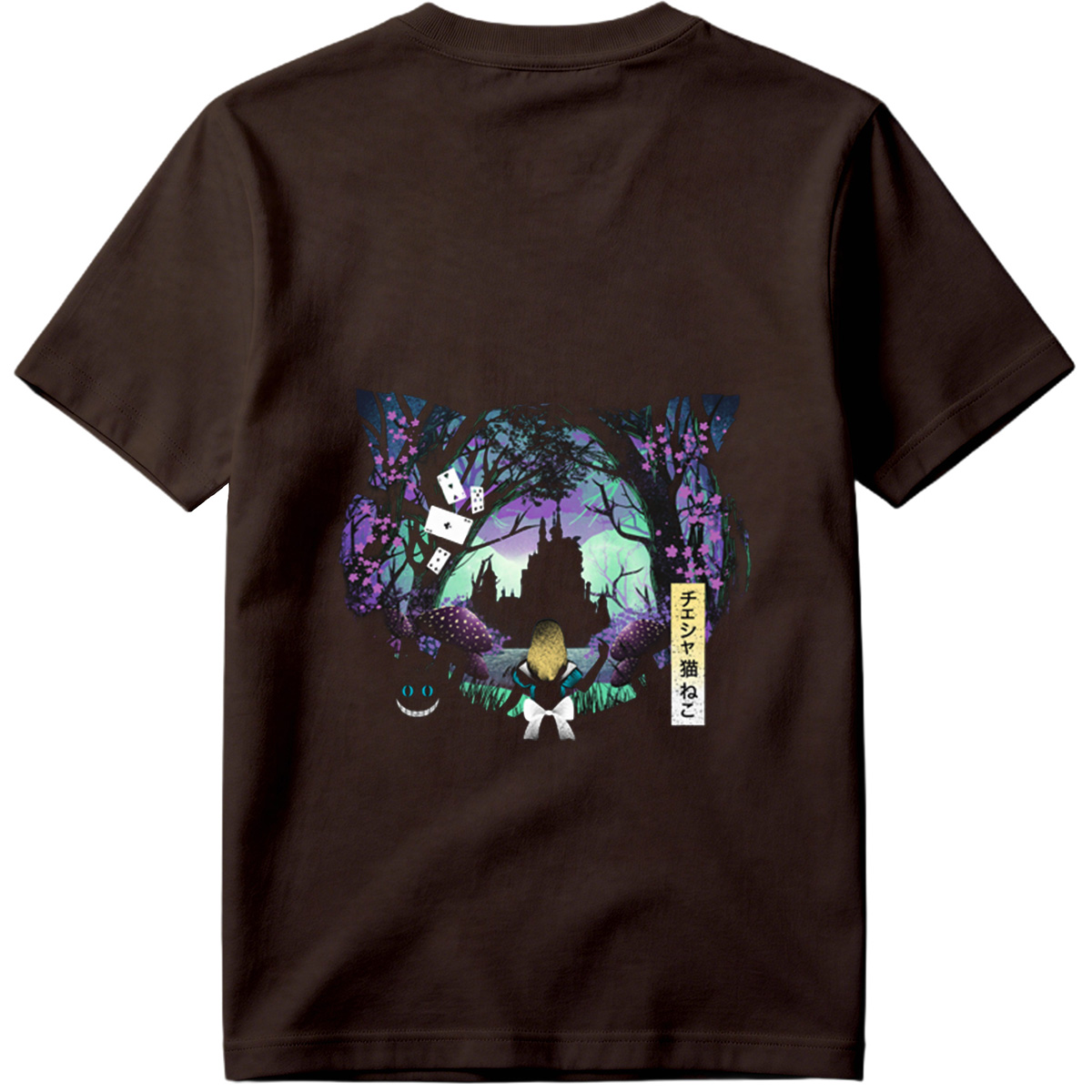 Alice in Wonderland: Cheshire Cat and Alice - Tee
