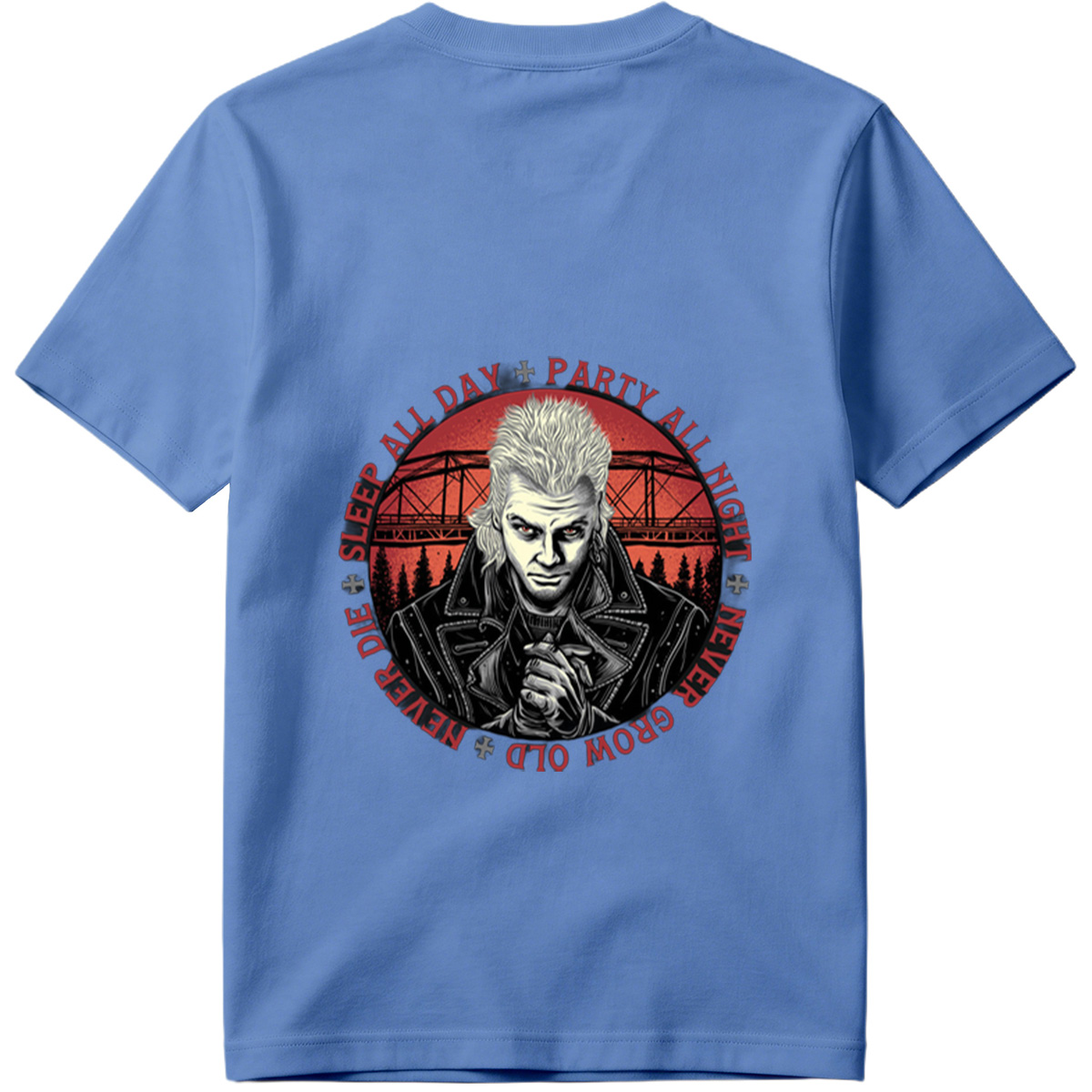 Johnny Silverhand: Sleep All Day, Party All Night, Never Grow Old, Never Die - Tee