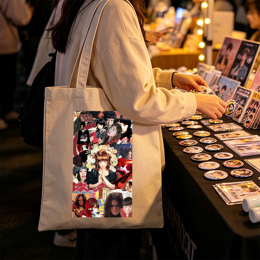 Shena Ringo Collage - A Vibrant Montage of Music, Fashion, and Artistic Expression - Canvas tote bags