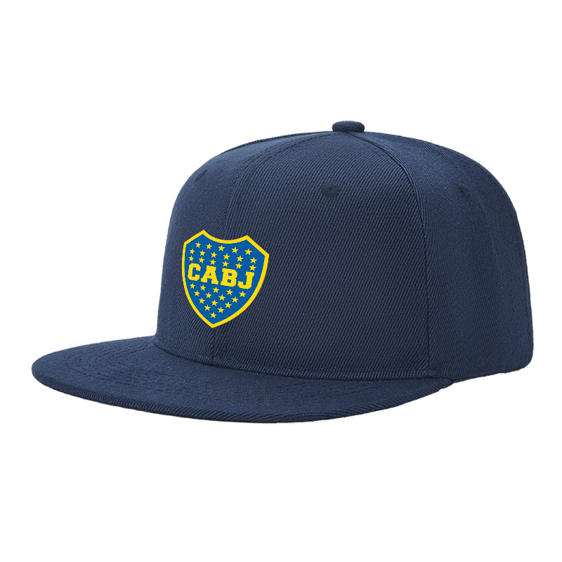 Flat Brim Baseball Cap CABJ Shield Logo Print Streetwear Underground Skate Style for Basketball Court Skate Park Urban Lifestyle Skateboarders Rappers Streetwear Enthusiasts