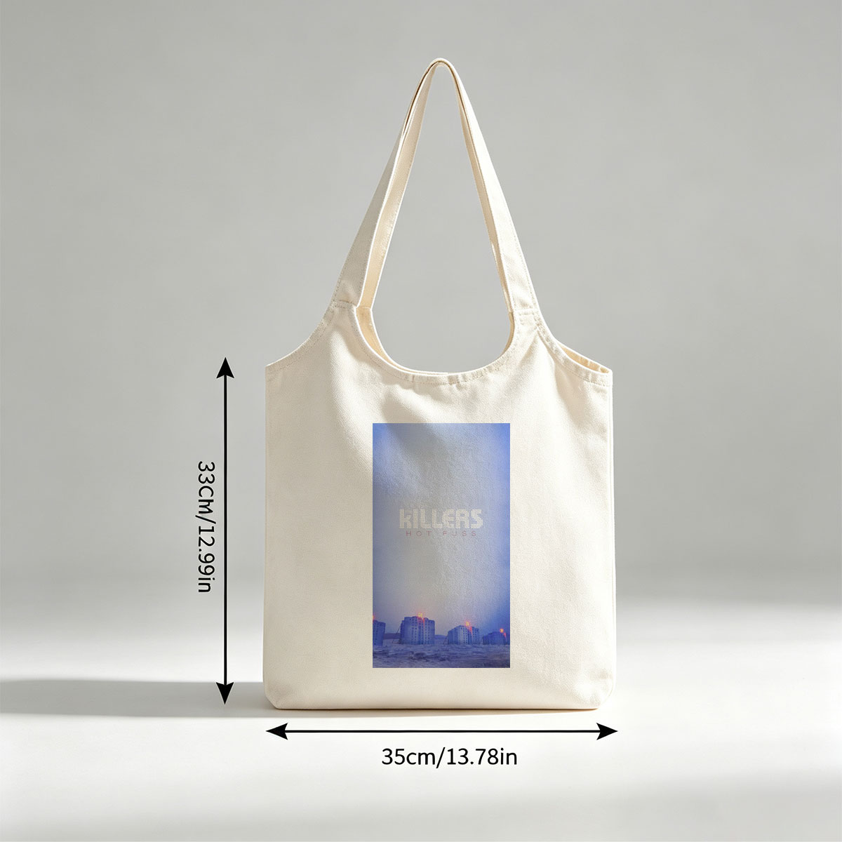 The Killers Desert Buildings Under Twilight Sky - Canvas shoulder bags/