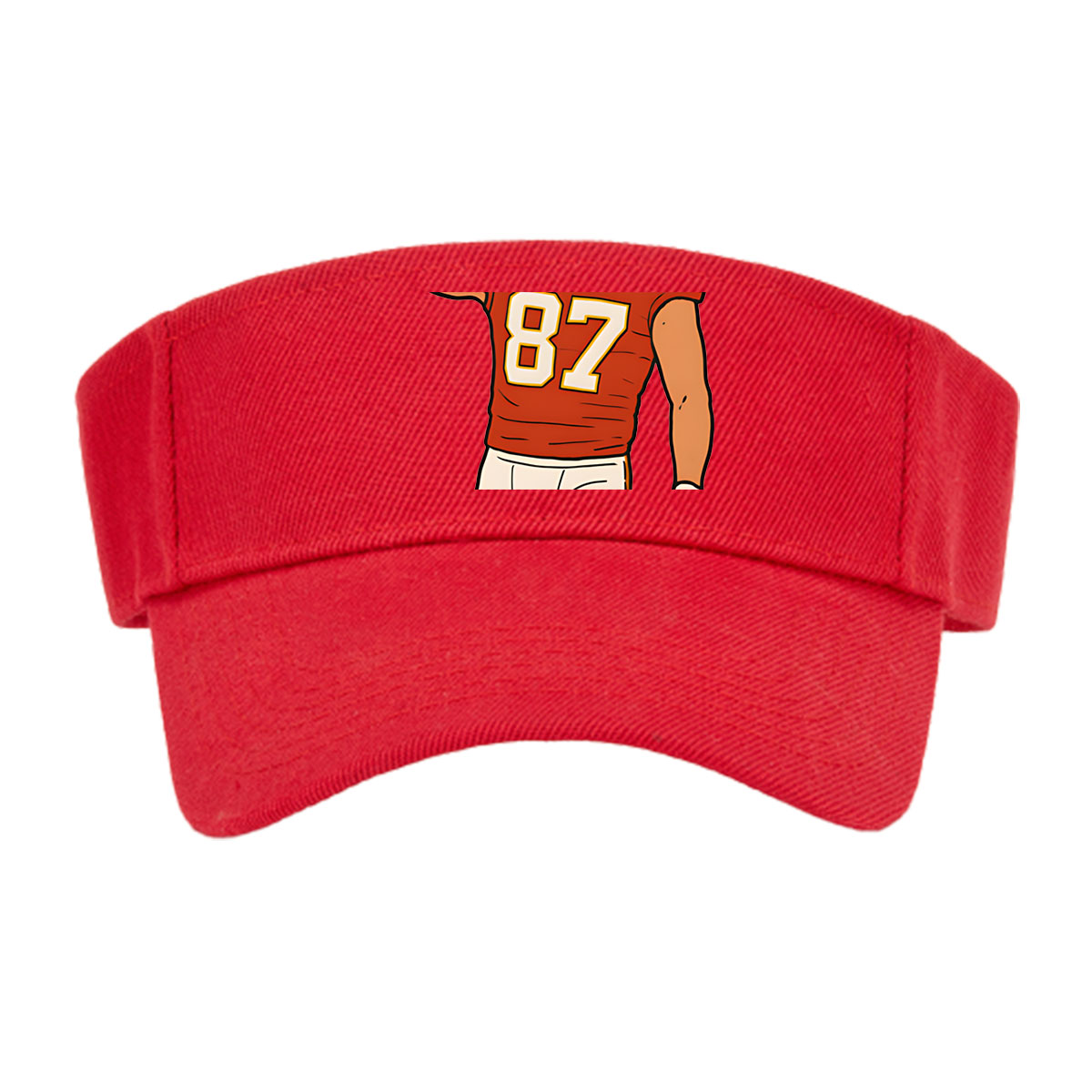 American Football Player #87 Flexing Muscle -  Visor cap