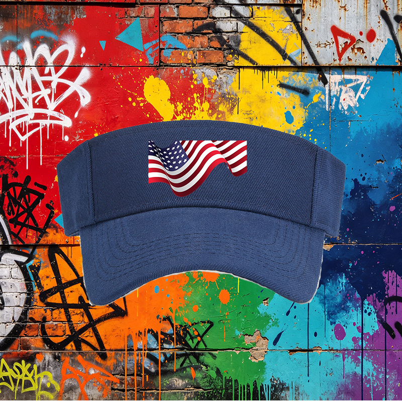 Unisex Classic Mesh Cap with American Flag Print - Lightweight Breathable Sun Hat for Outdoor Activities, Ideal for Adults Seeking Patriotic Style and Comfort During Travel, Beach, or Casual Wear