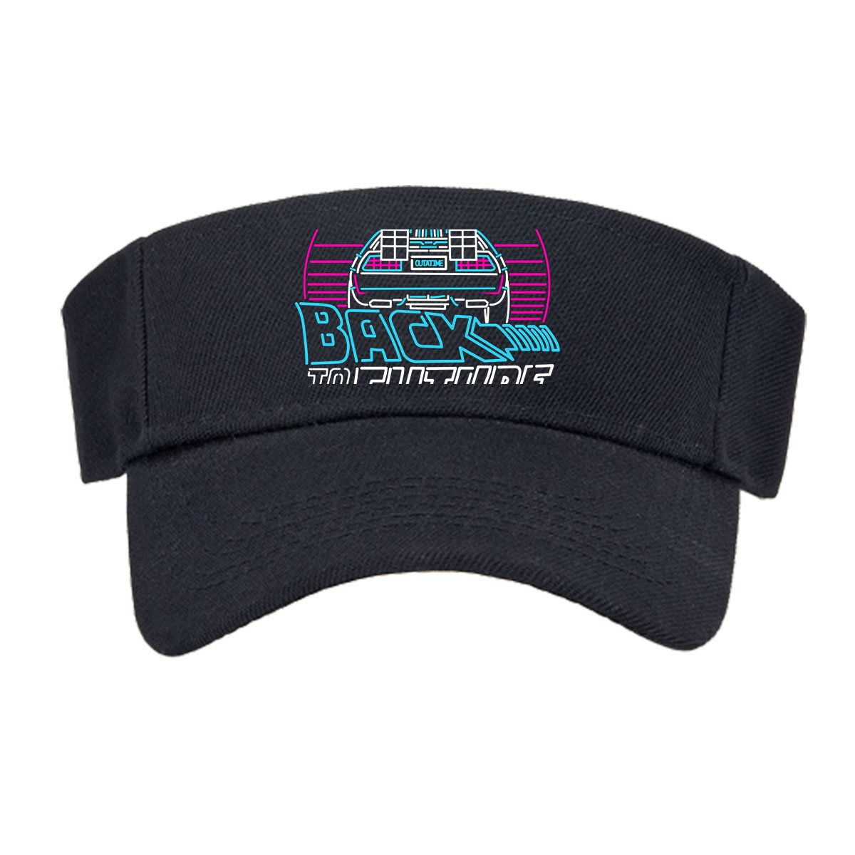 Back to the Future 1985 - Marty McFly, Doc Brown, DeLorean Time Machine -  Visor cap