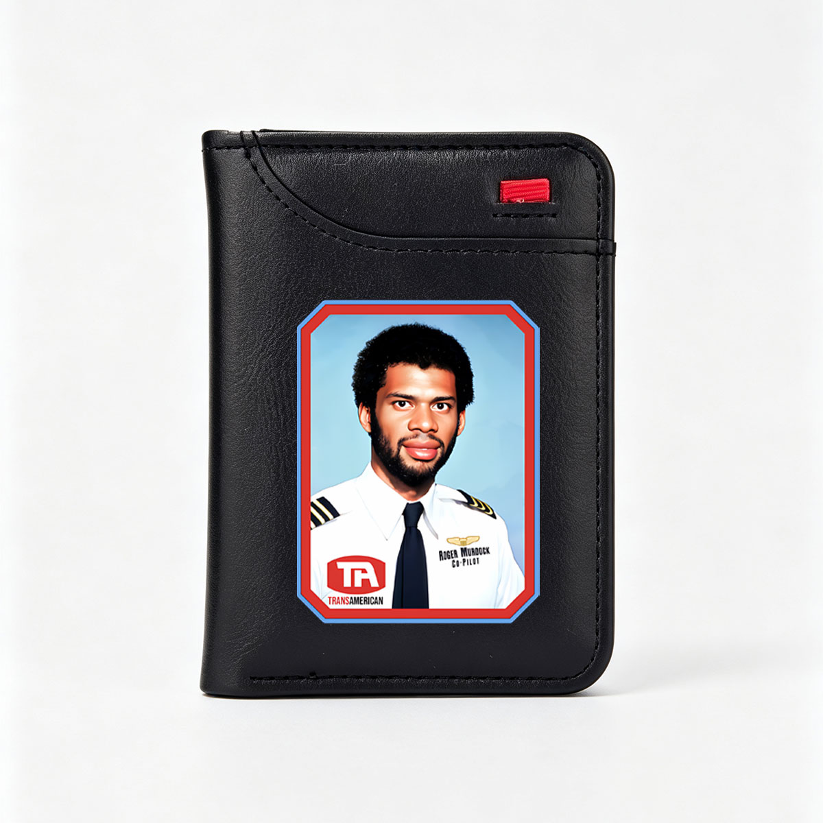 Roger Murdock, Co-Pilot of Transamerican Airlines - Vertical Style Wallet