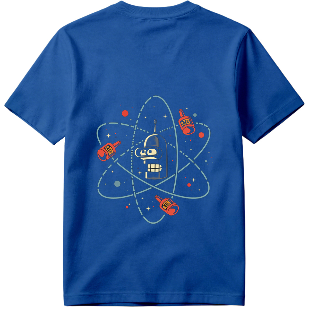 Futurama Bender Atomic Beer Orbit - Tee