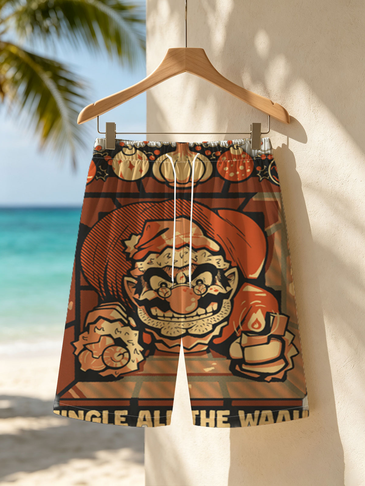 Wario in Christmas Attire with 