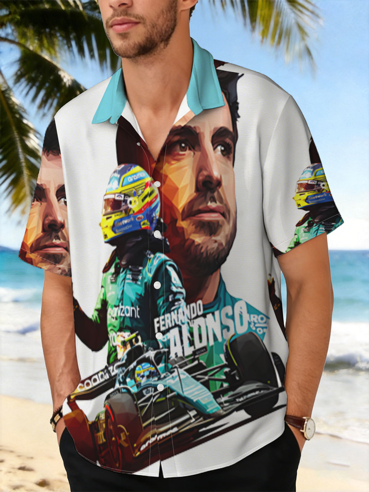 Fernando Alonso in Action: Formula 1 Racing Legend -  Shirt