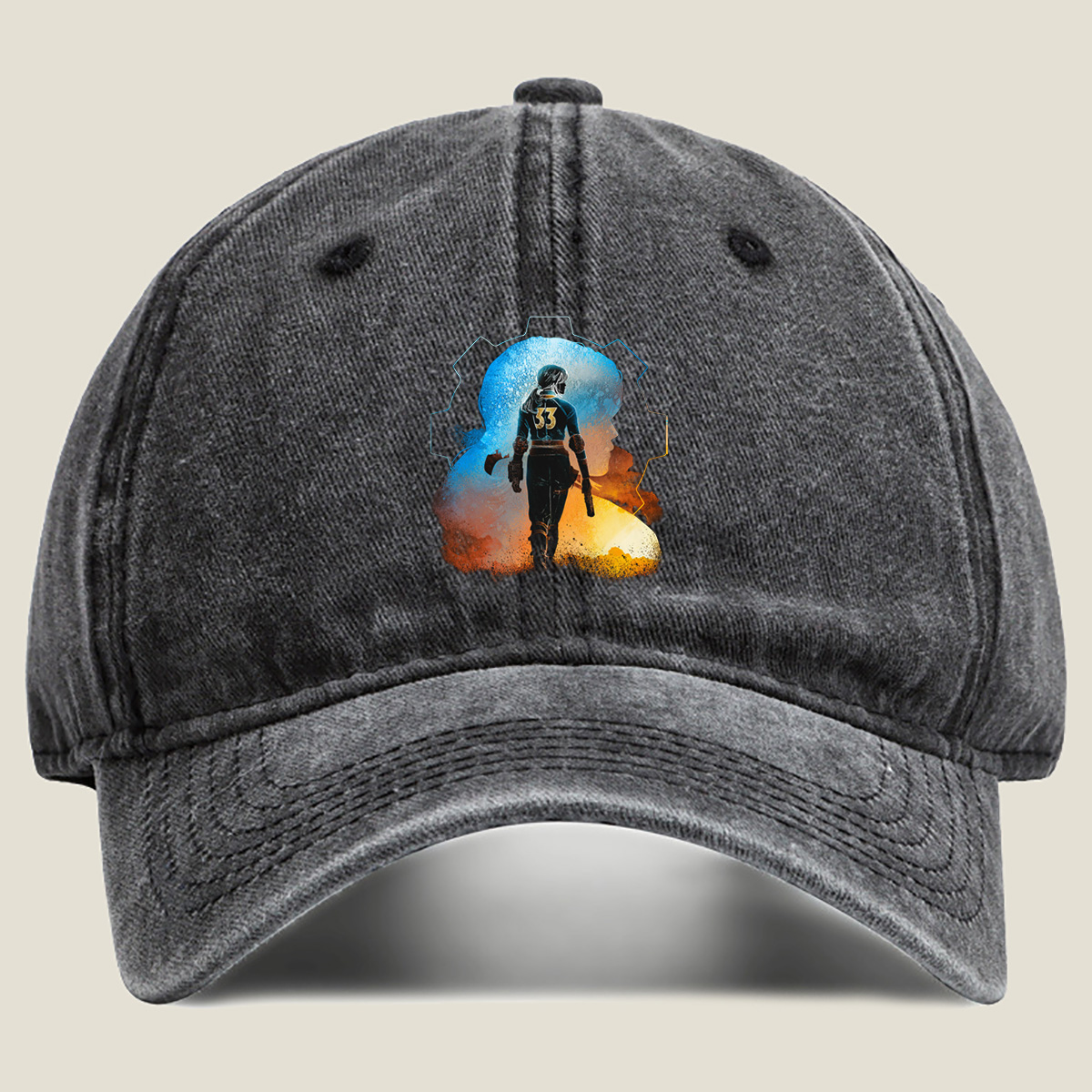 Fallout 4: Vault 111 Survivor - Washed Denim - Baseball Cap