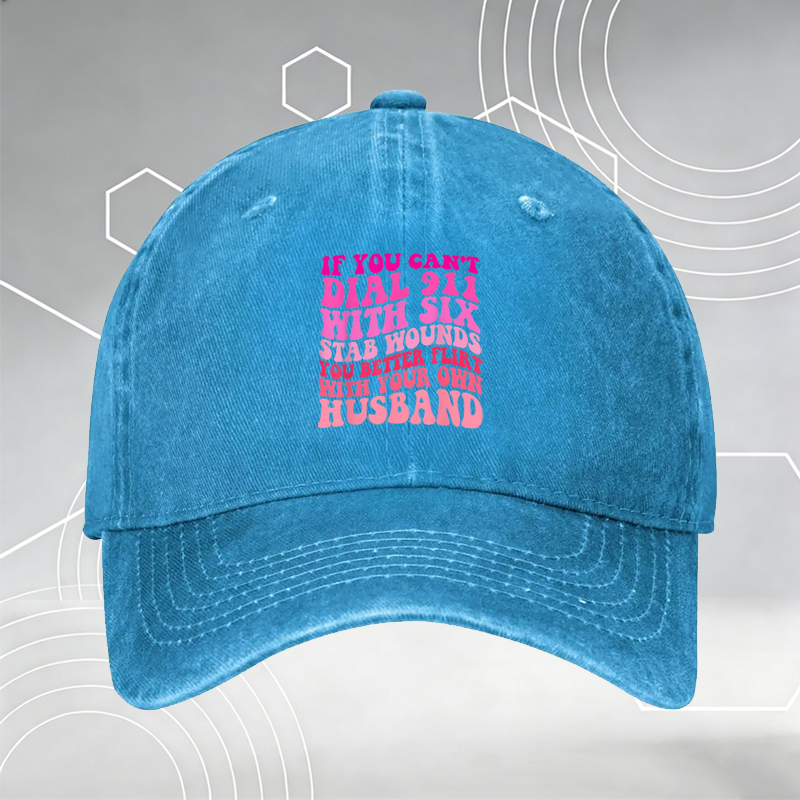 New Baseball Cap with Personal Stalker Dog Print and Funny Text 