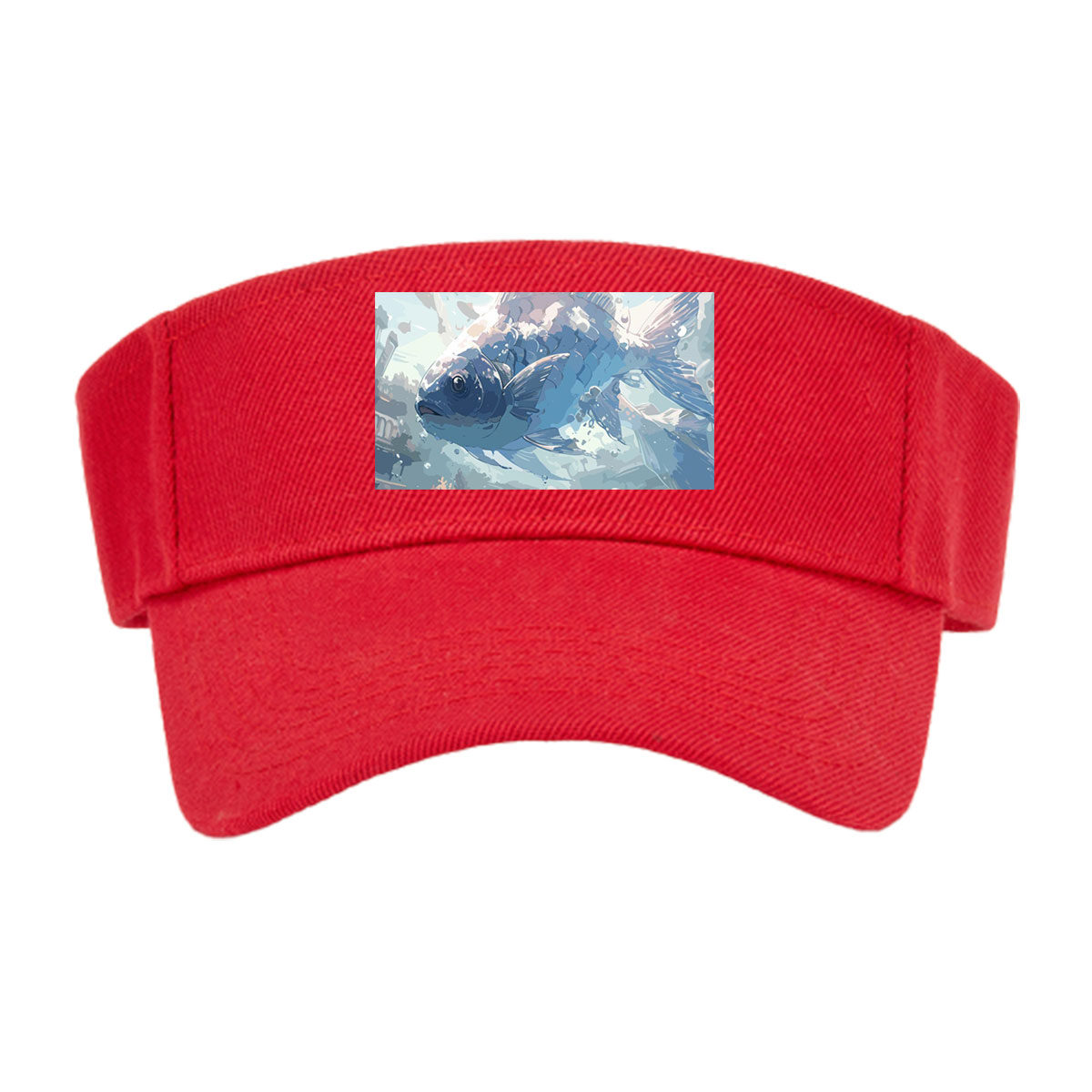 Mystic Fish Leaping Through Sunlit Waters -  Visor cap