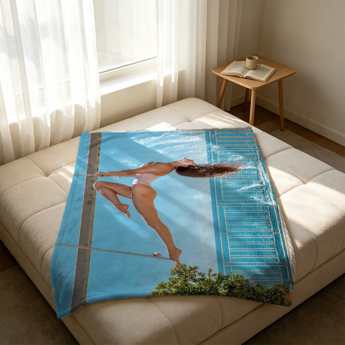 Chinese New Year Lingerie Beauty with Red Envelopes - Blanket