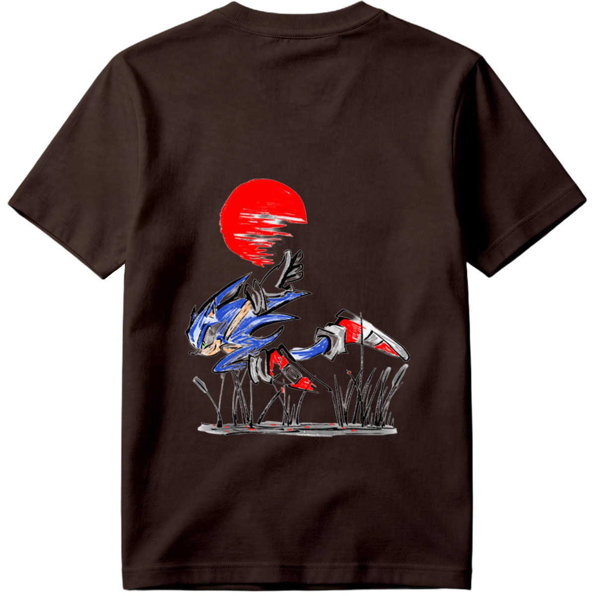 Sonic the Hedgehog Running at Sunset - Tee