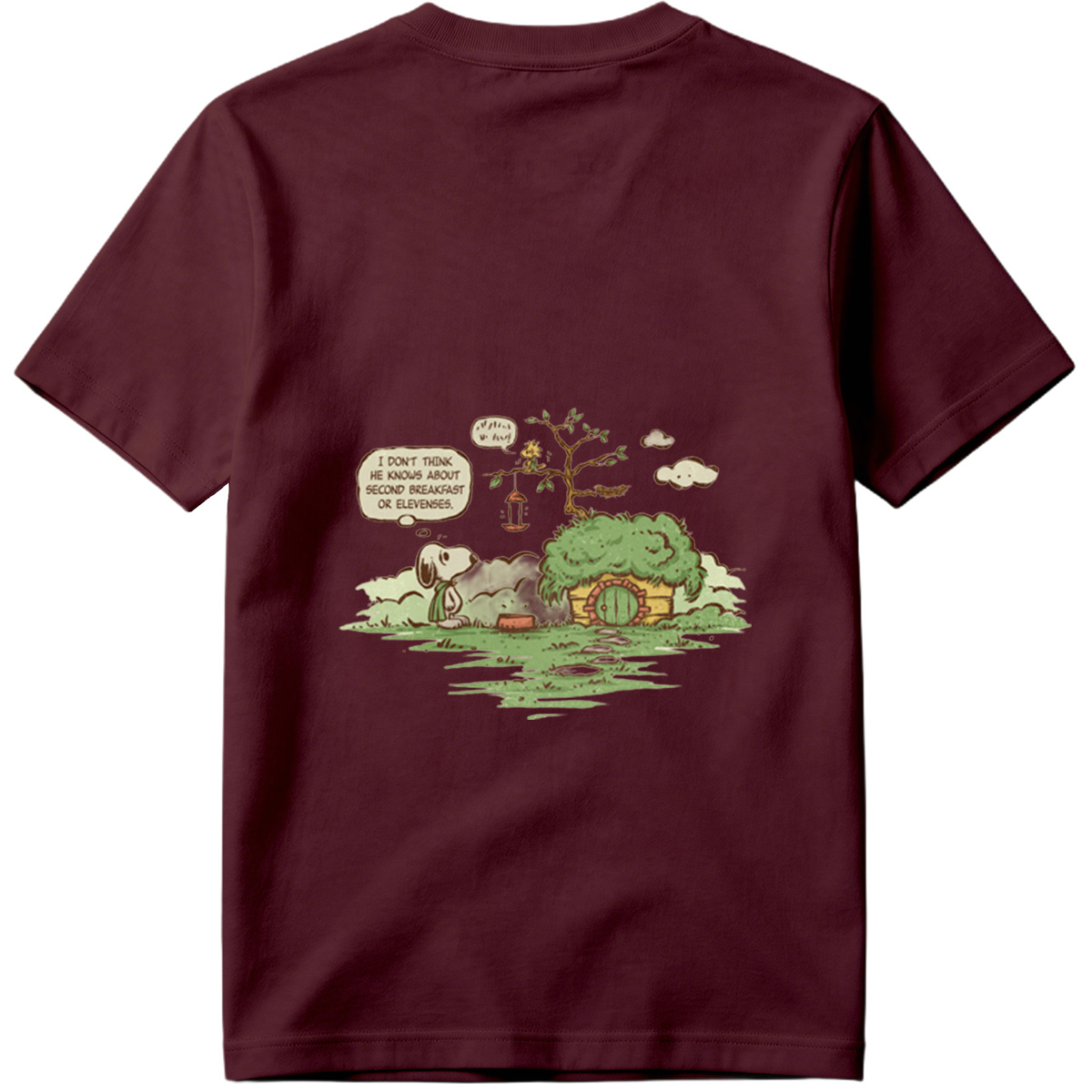 Snoopy and Woodstock in a Hobbit Hole - Tee