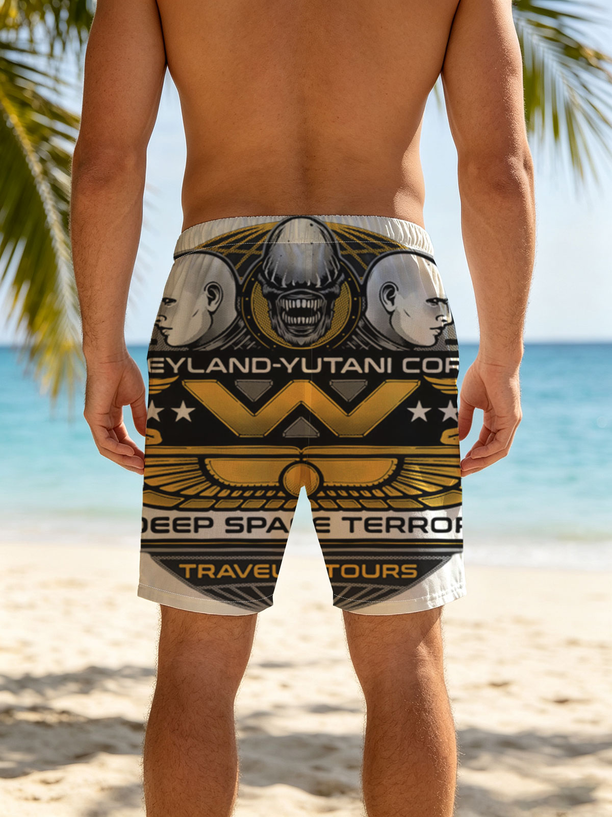 Weyland-Yutani Corp: Deep Space Terror - Travel & Tours -  Beach shorts