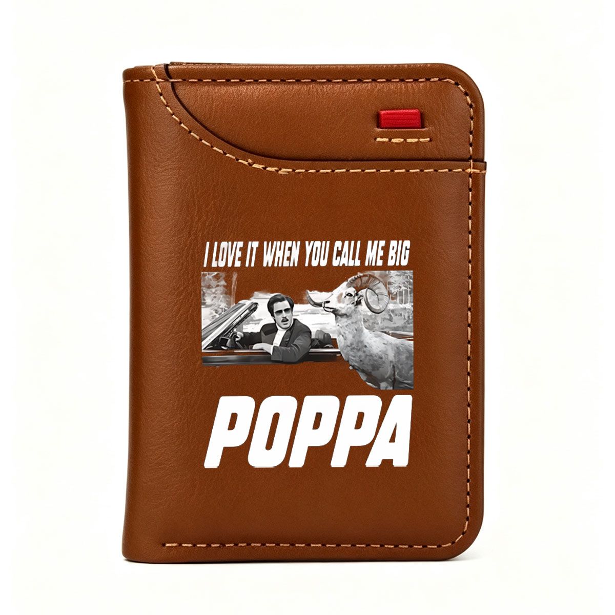 Poppa with Ram in Car Meme - Vertical Style Wallet