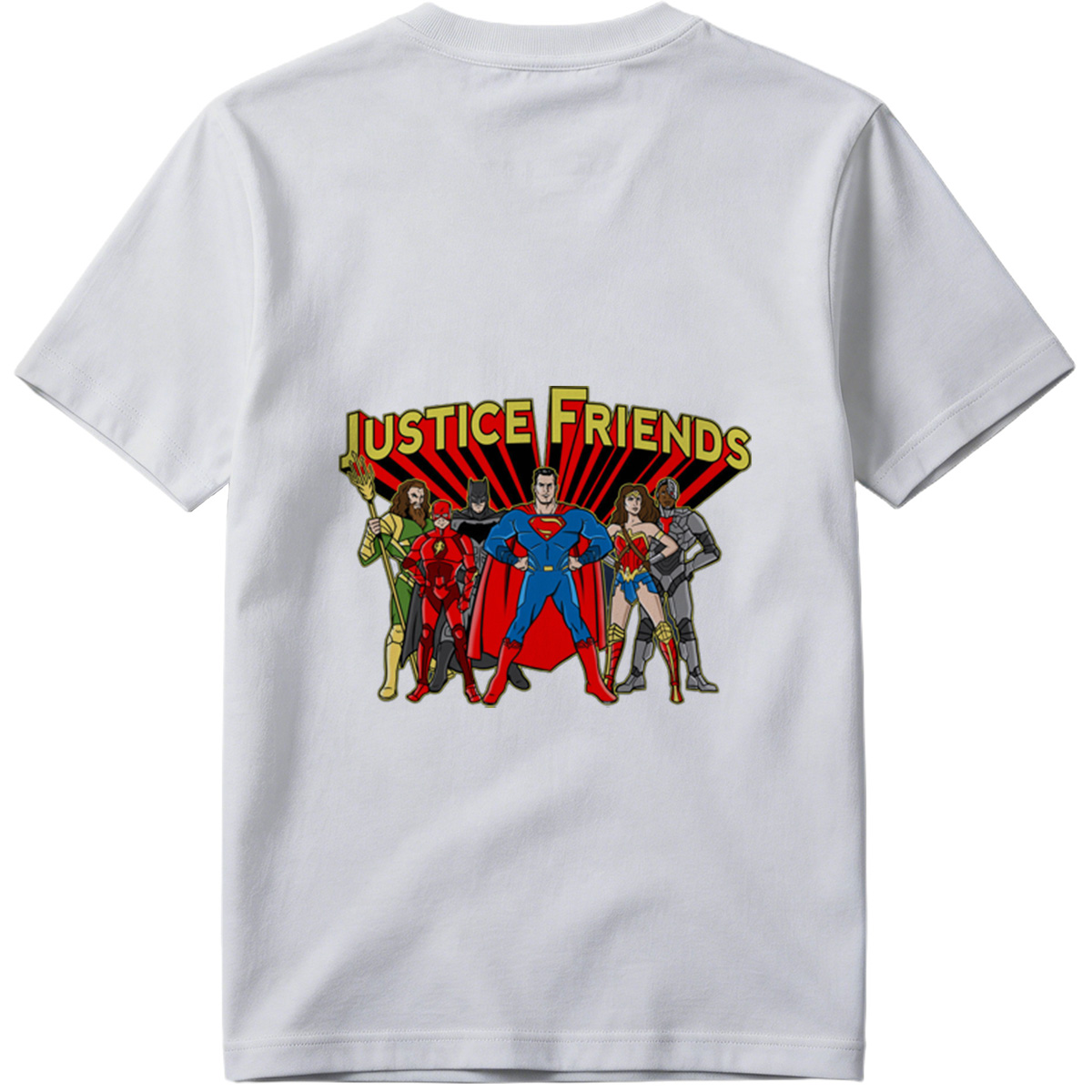 Justice League: Superman, Batman, Wonder Woman, The Flash, Aquaman, Cyborg - Tee