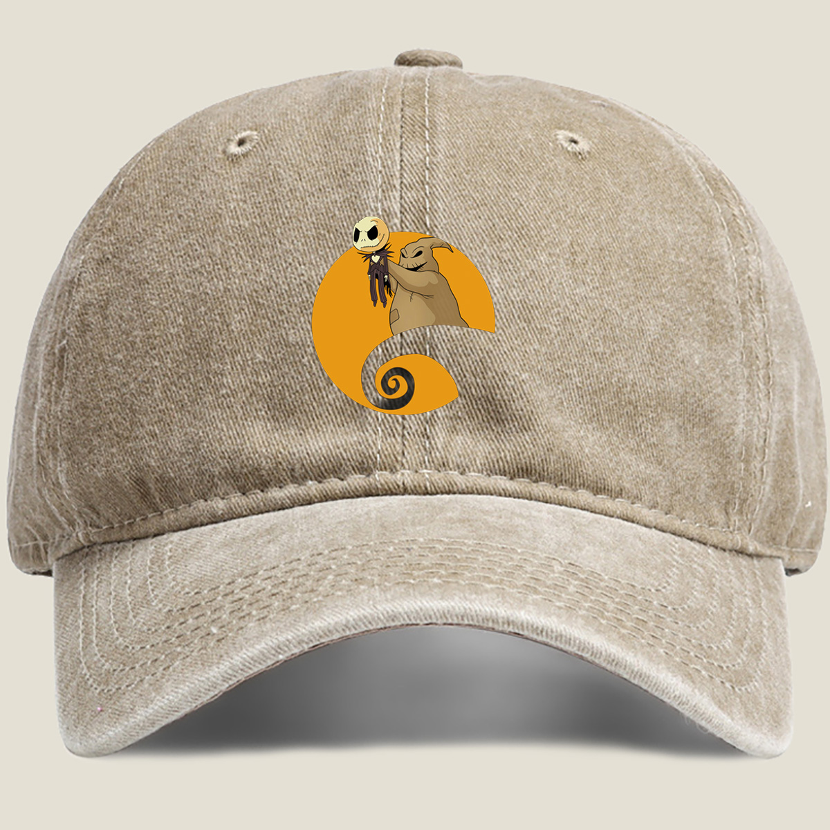 The Nightmare Before Christmas: Jack Skellington and Oogie Boogie - Washed Denim - Baseball Cap