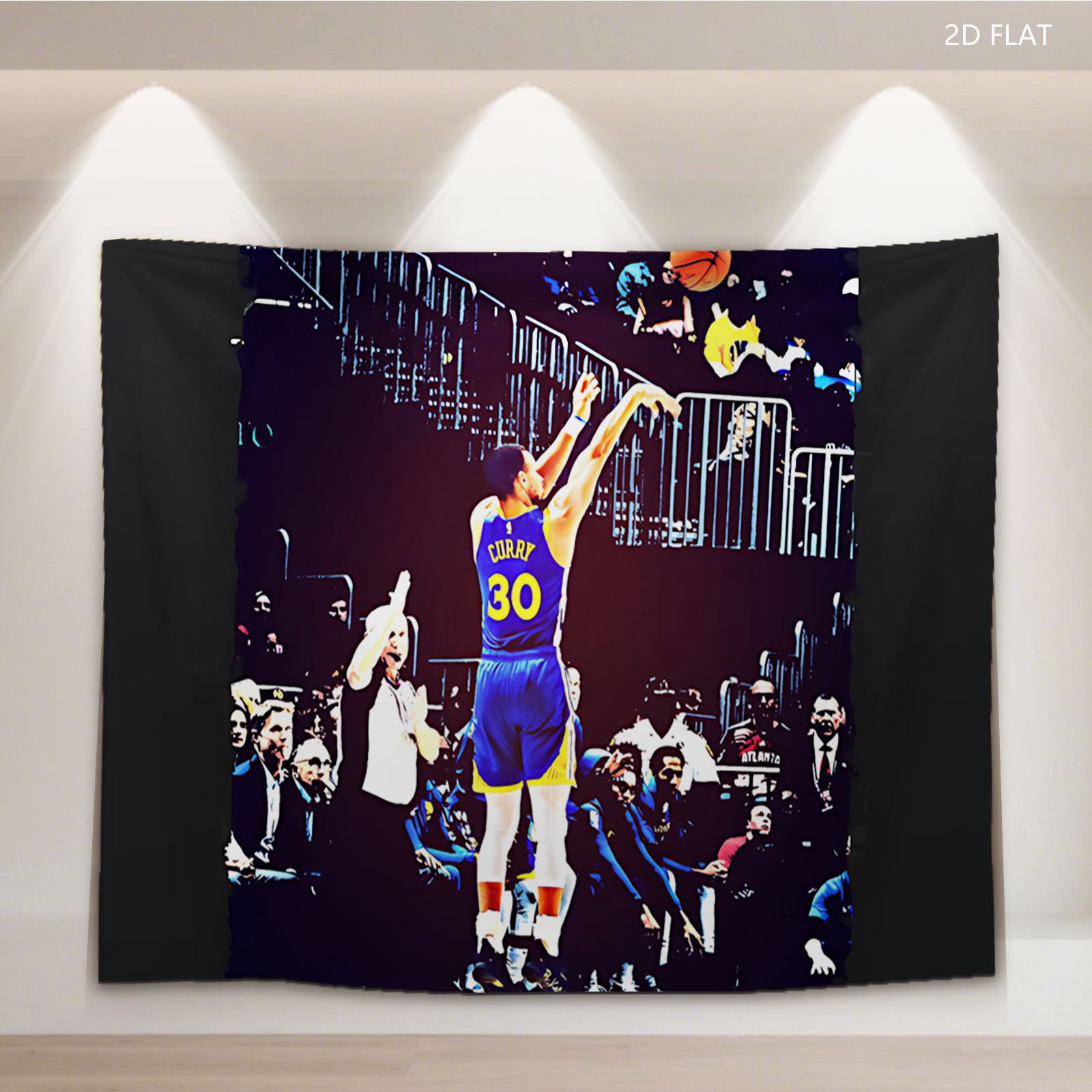 Stephen Curry #30 Shooting Three-Pointer in NBA Game - Tapestry