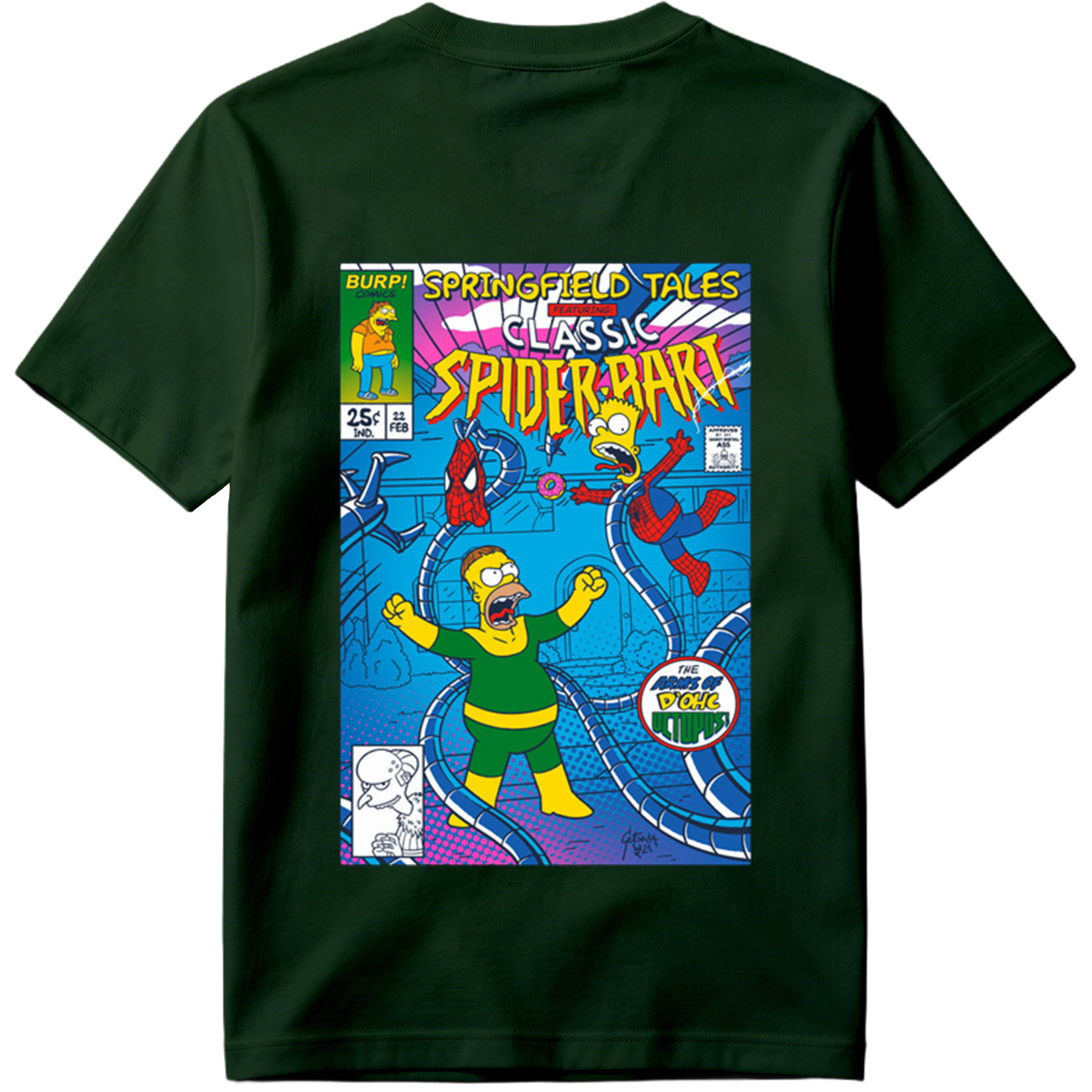 Springfield Tales Featuring Classic Spider-Bart: The Arms of D'Ohc Octopus - Tee